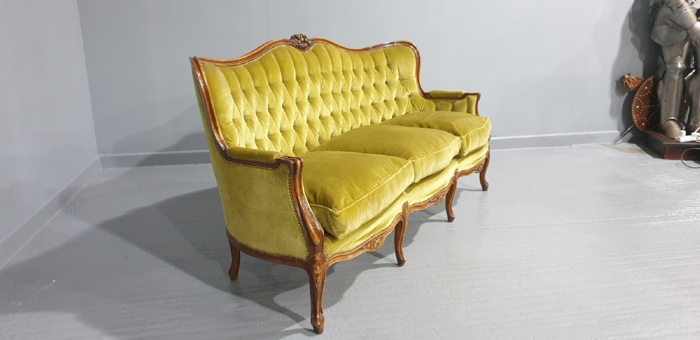 Wonderful French Curved Sofa View VIII