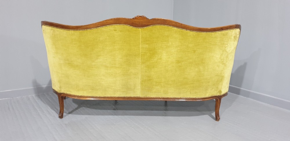 Wonderful French Curved Sofa View IX