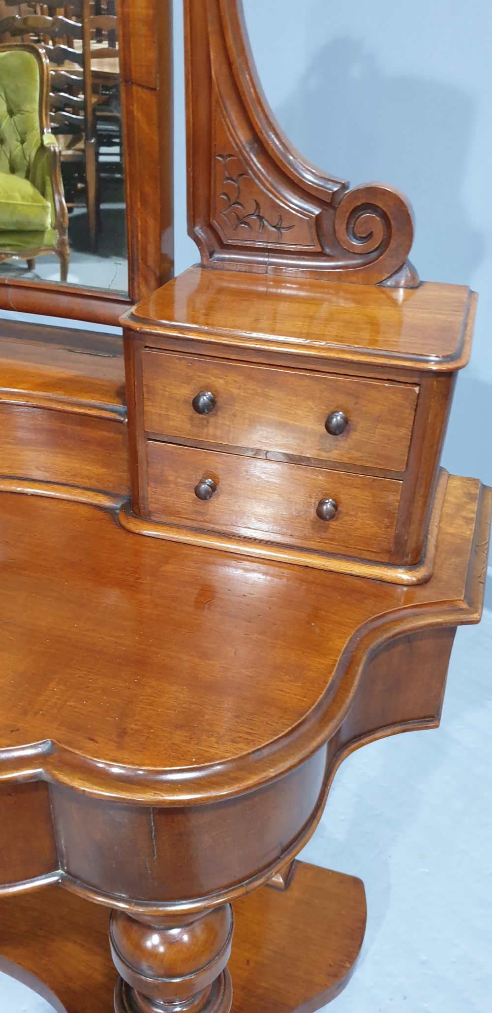 Victorian Mahogany Duchess Dressing Table View IX