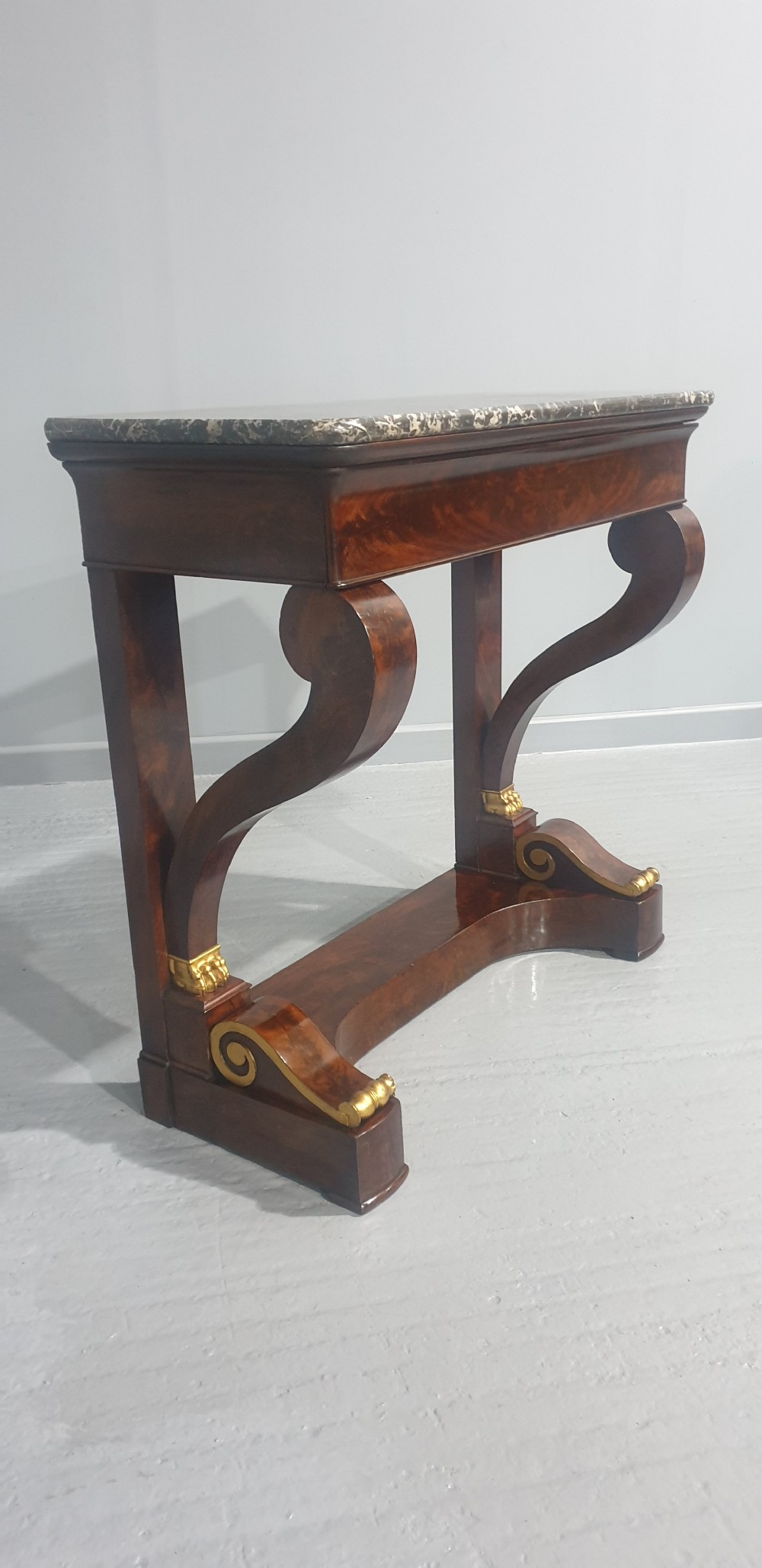 Super French Mahogany Console Table View VII