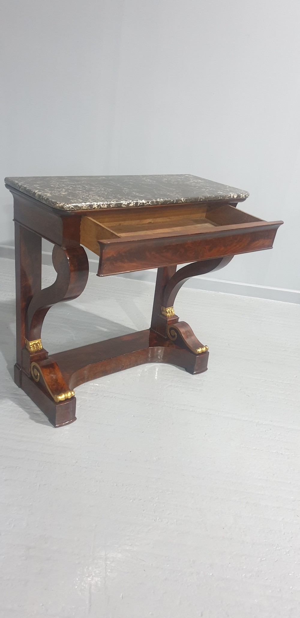 Super French Mahogany Console Table View VIII
