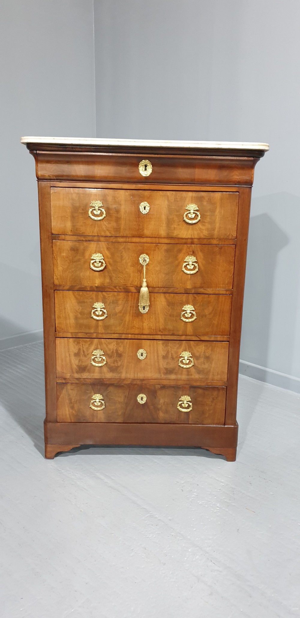 French Walnut Semanier Chest of Drawers View III