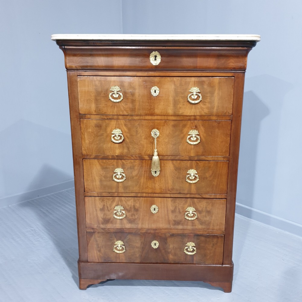 French Walnut Semanier Chest of Drawers
