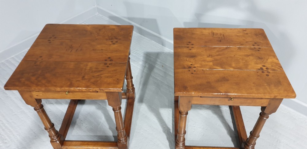 Pair French Lamp Tables View II