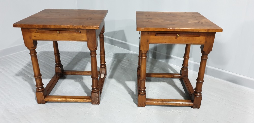 Pair French Lamp Tables View III