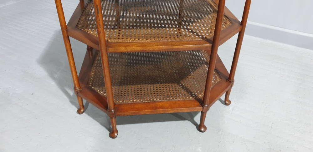 Walnut and Bergere Lamp Coffee Table View V
