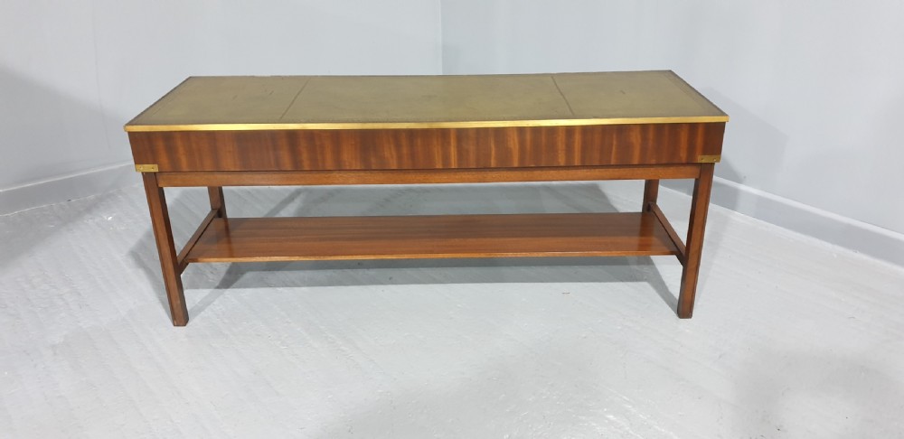 Very Nice Mahogany Campaign Coffee Table View VIII