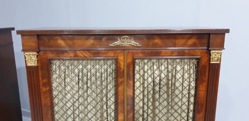 Superb Pair Regency Bookcases View III