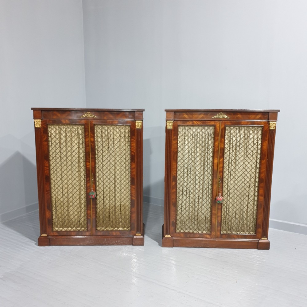 Superb Pair Regency Bookcases