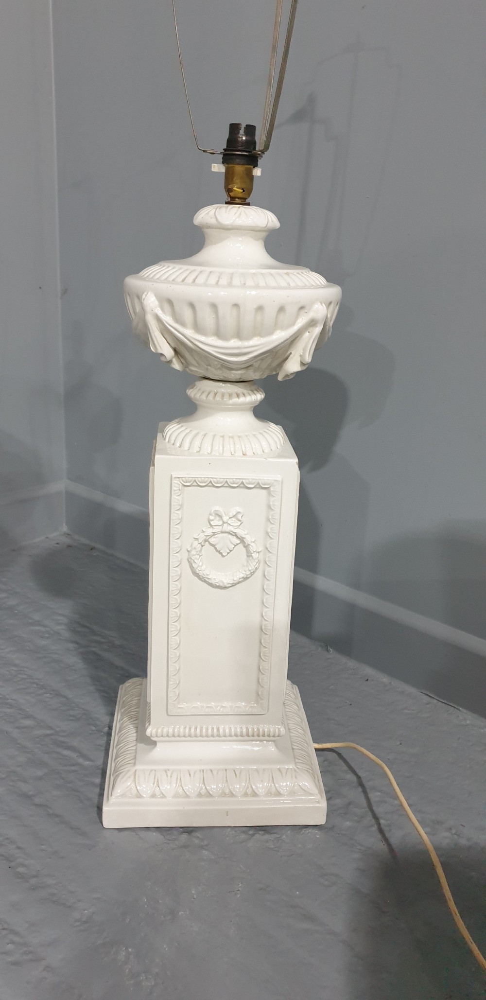Large Pair Porcelain Table Lamps View IV