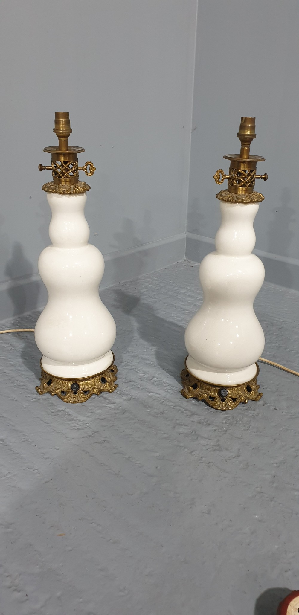Pair French Table Lamps