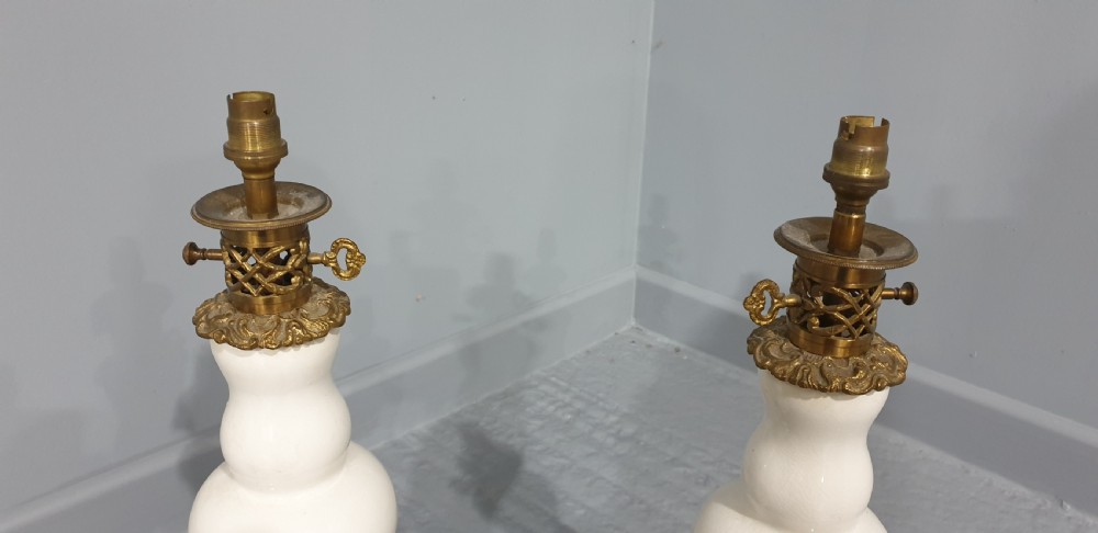 Pair French Table Lamps View III