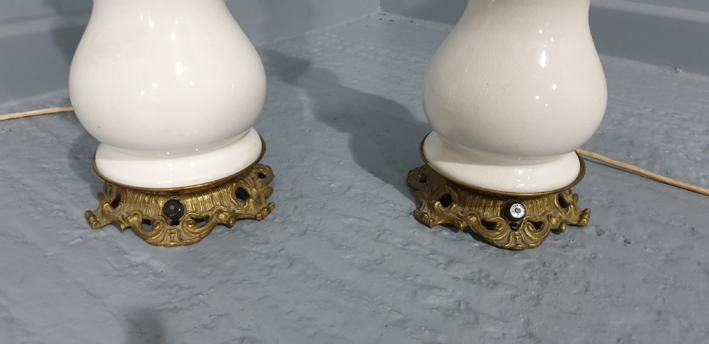 Pair French Table Lamps View V