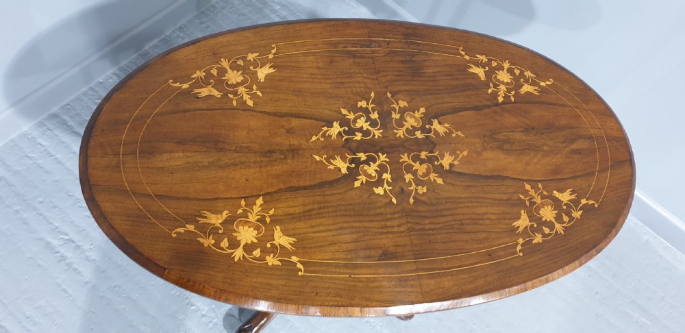 Victorian Walnut Inlaid Table View III