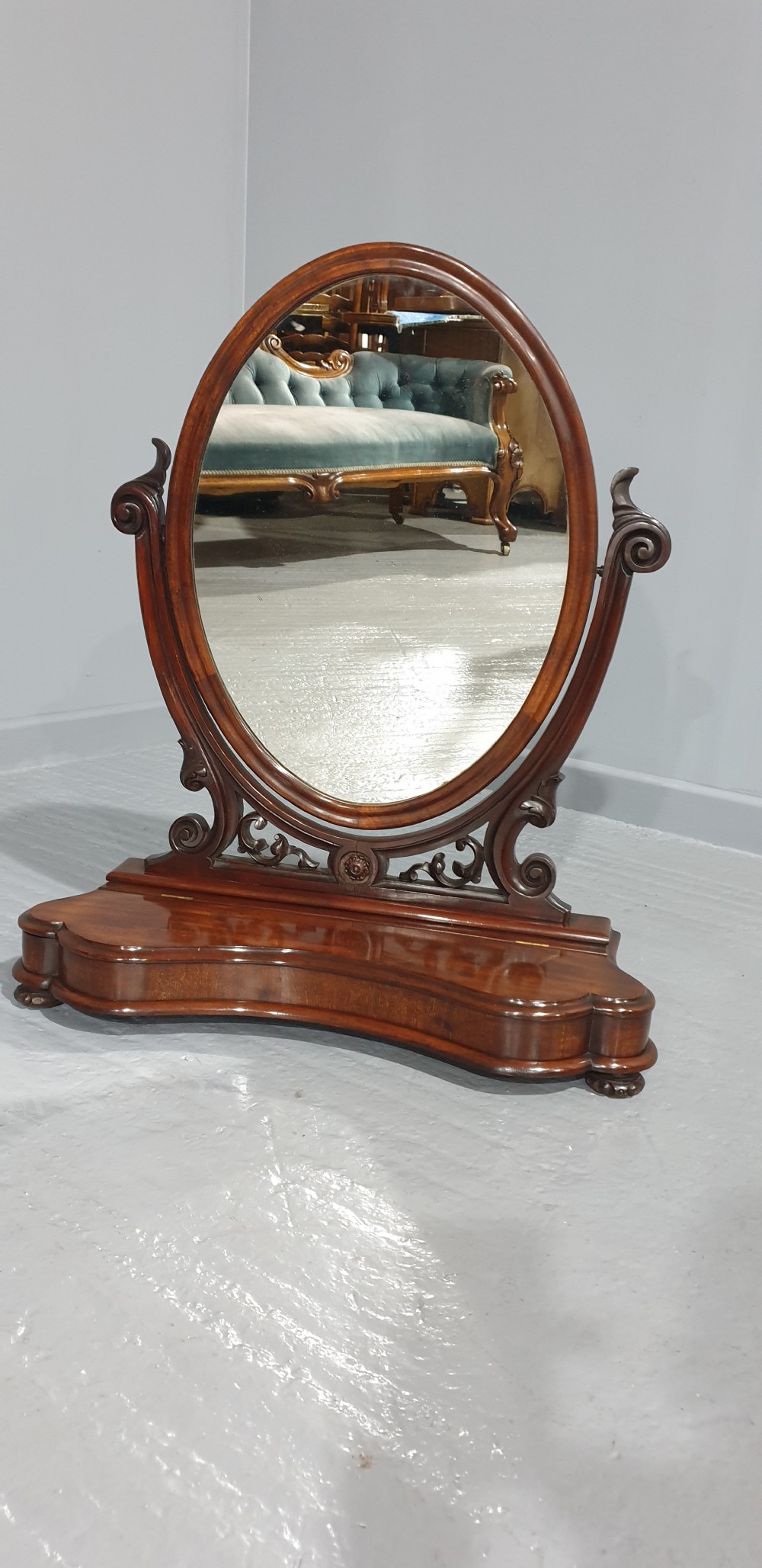 Superb Mahogany Dressing Table Mirror View II