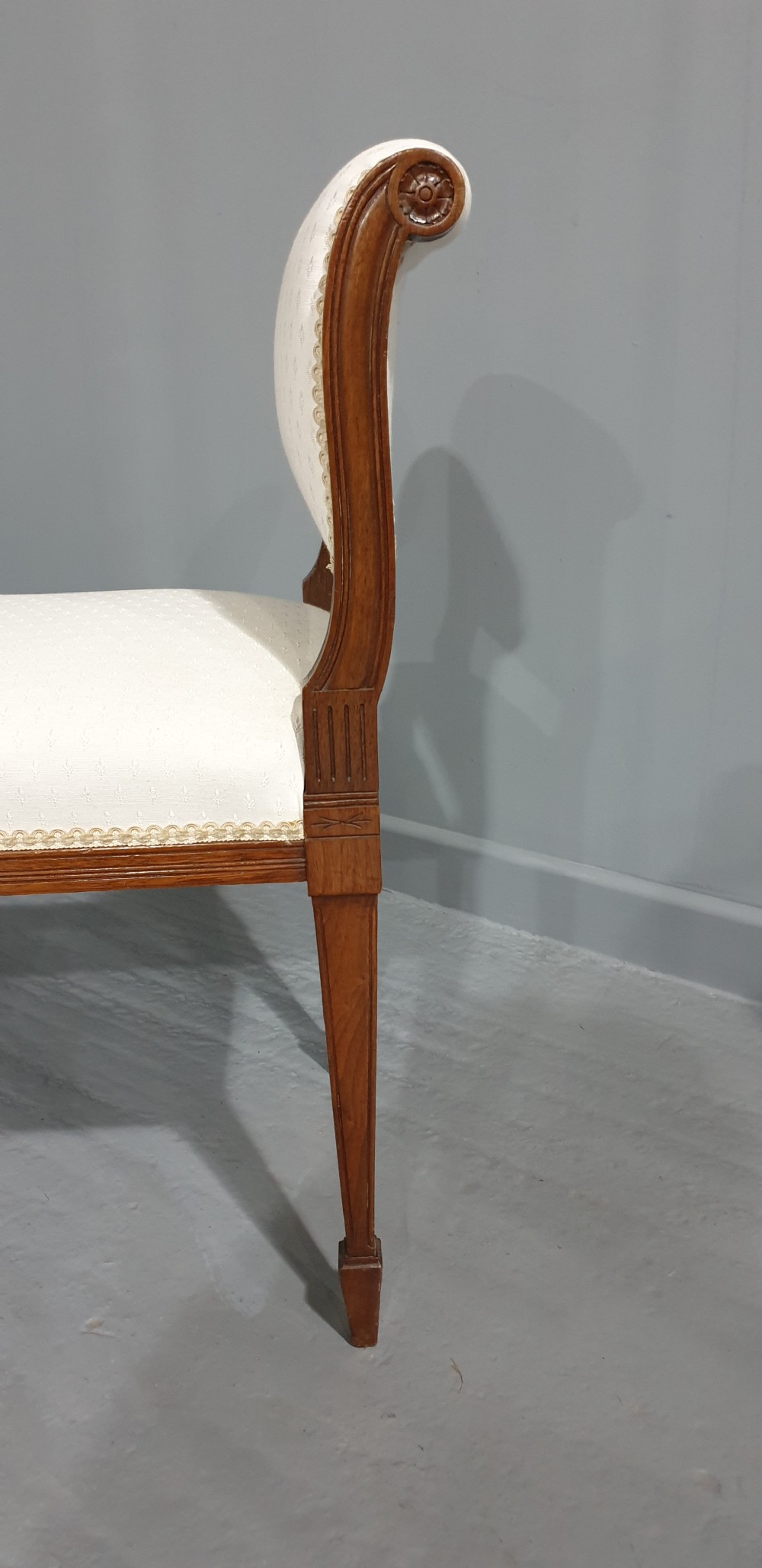 Edwardian Mahogany Window Stool View III