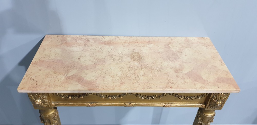Very Good French Gilt Console Table View VI
