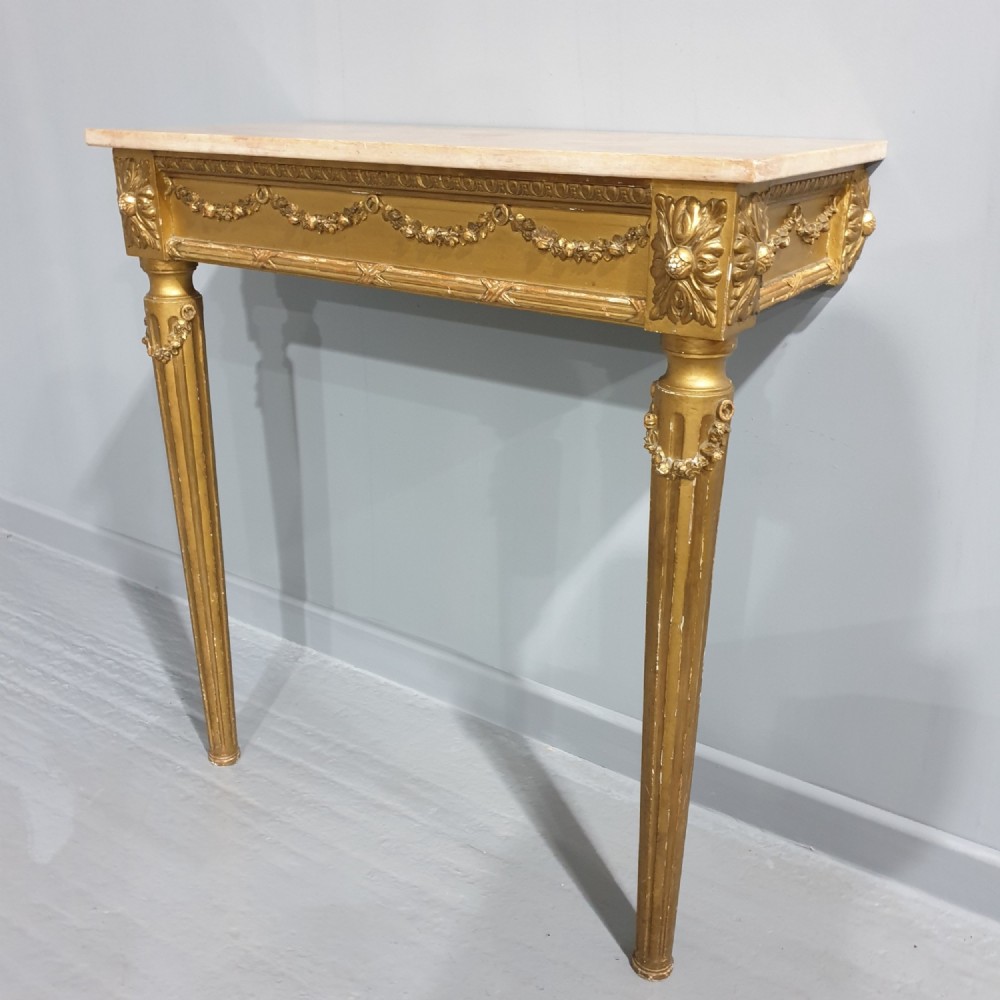 Very Good French Gilt Console Table