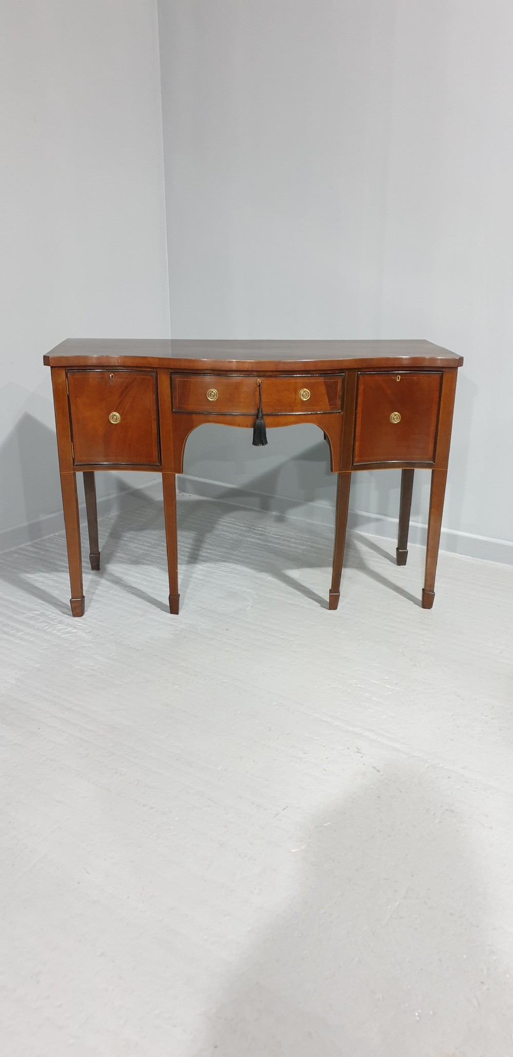 Serpentine Georgian Mahogany Sideboard View II