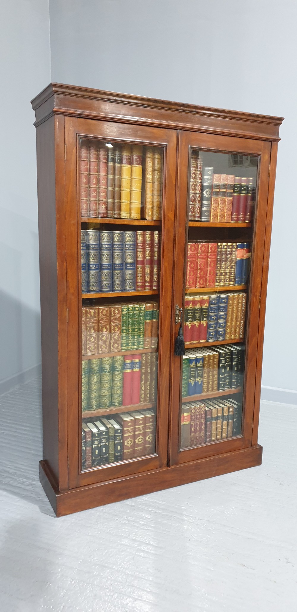 Tall Victorian Mahogany Adjustable Bookcase View III