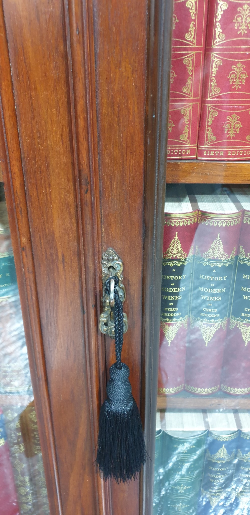 Tall Victorian Mahogany Adjustable Bookcase View VI