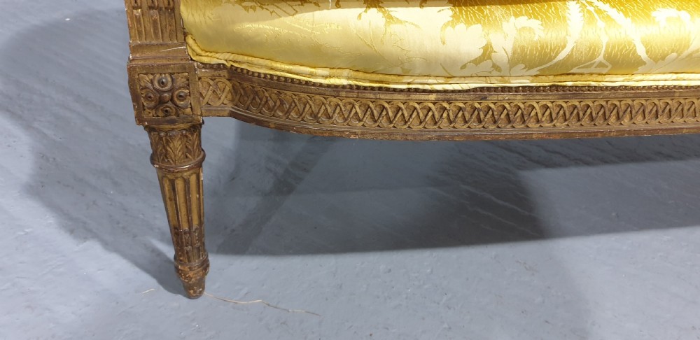 Outstandng French Gilt Sofa View VIII