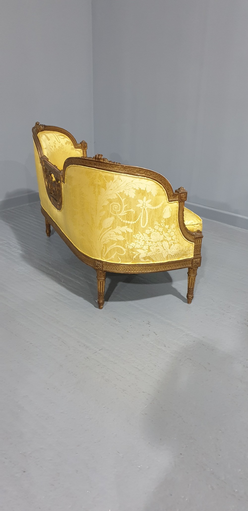 Outstandng French Gilt Sofa View IX