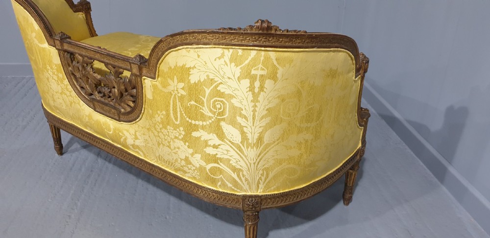 Outstandng French Gilt Sofa View XII