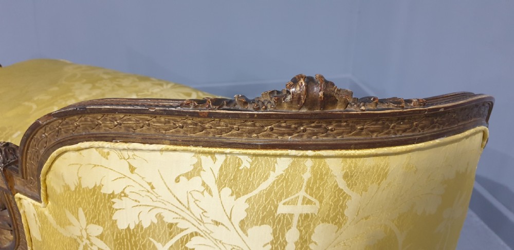 Outstandng French Gilt Sofa View XIII