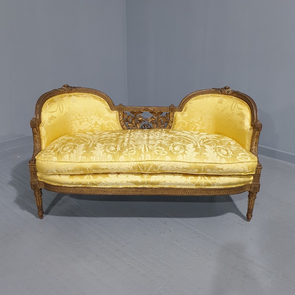 Outstandng French Gilt Sofa