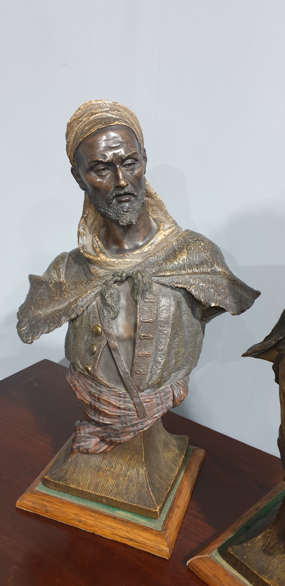 Superb Pair Goldscheider Busts View II