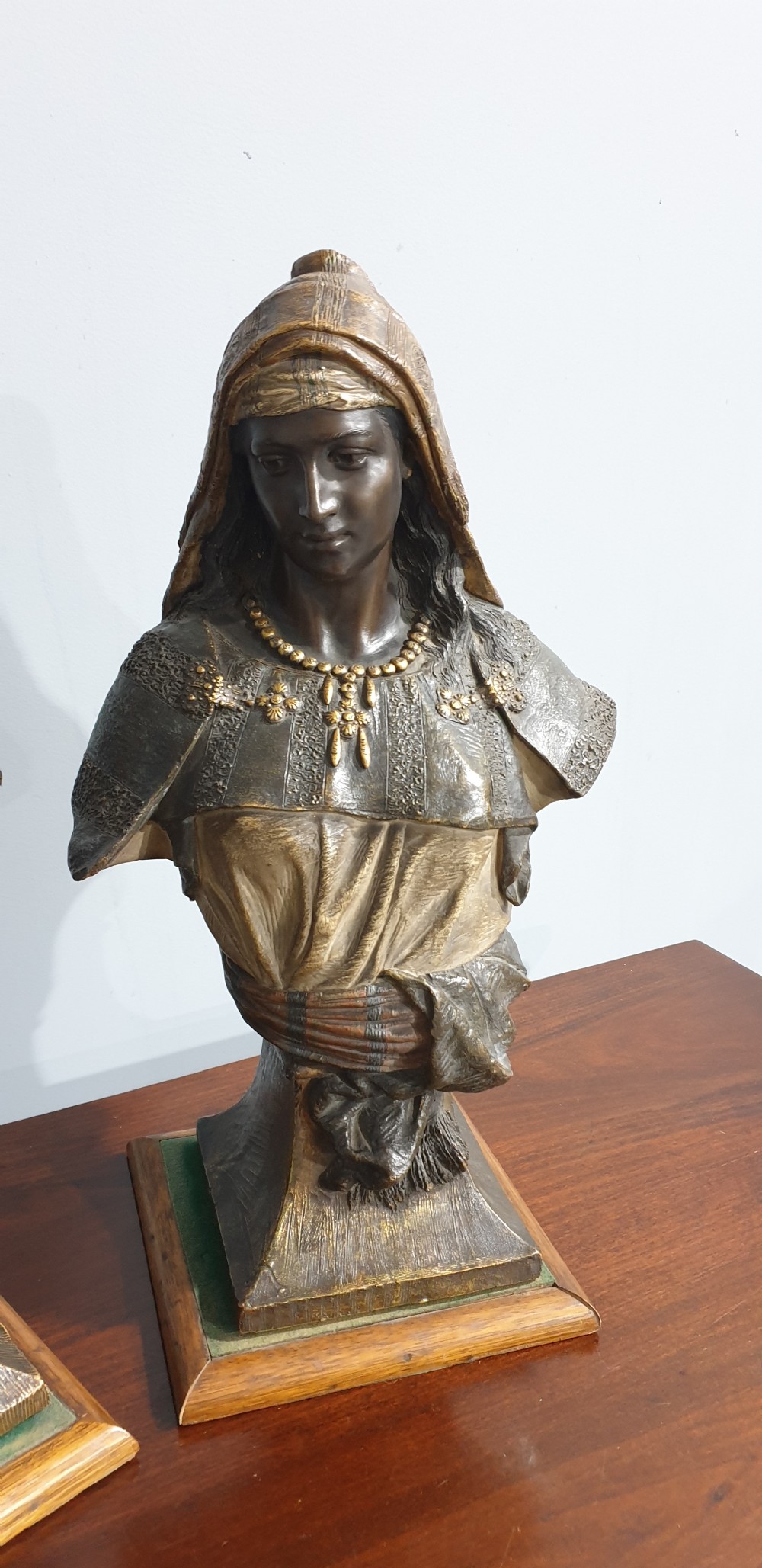 Superb Pair Goldscheider Busts View III