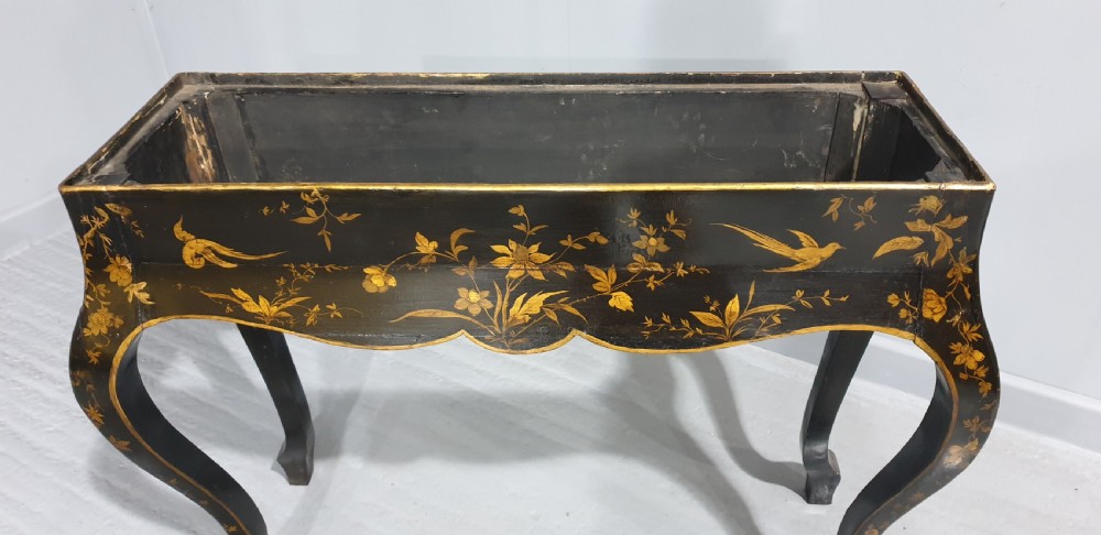 C18th Chinoiserie Laquered Cabinet on Stand View XVIII