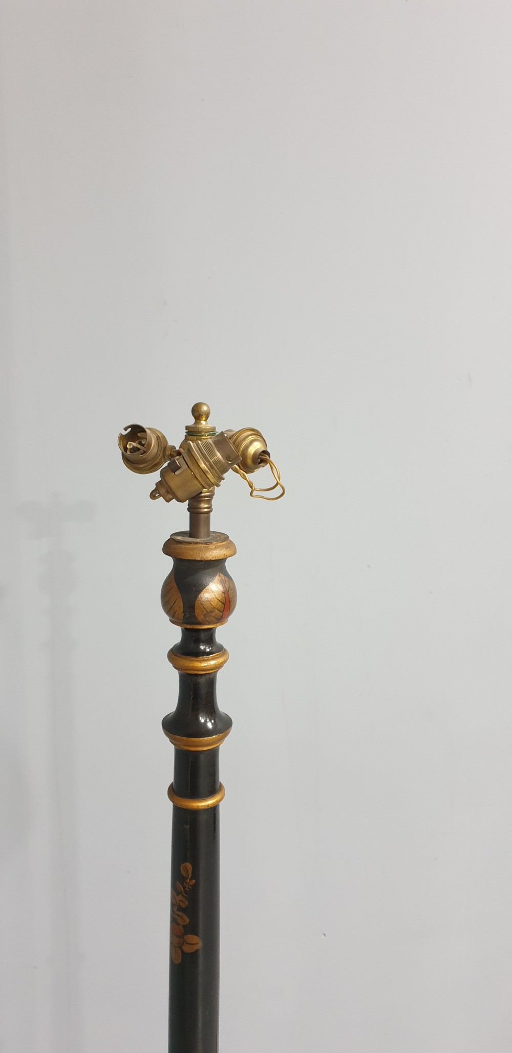 Three Bulb Chinoiserie Standard Lamp View IV