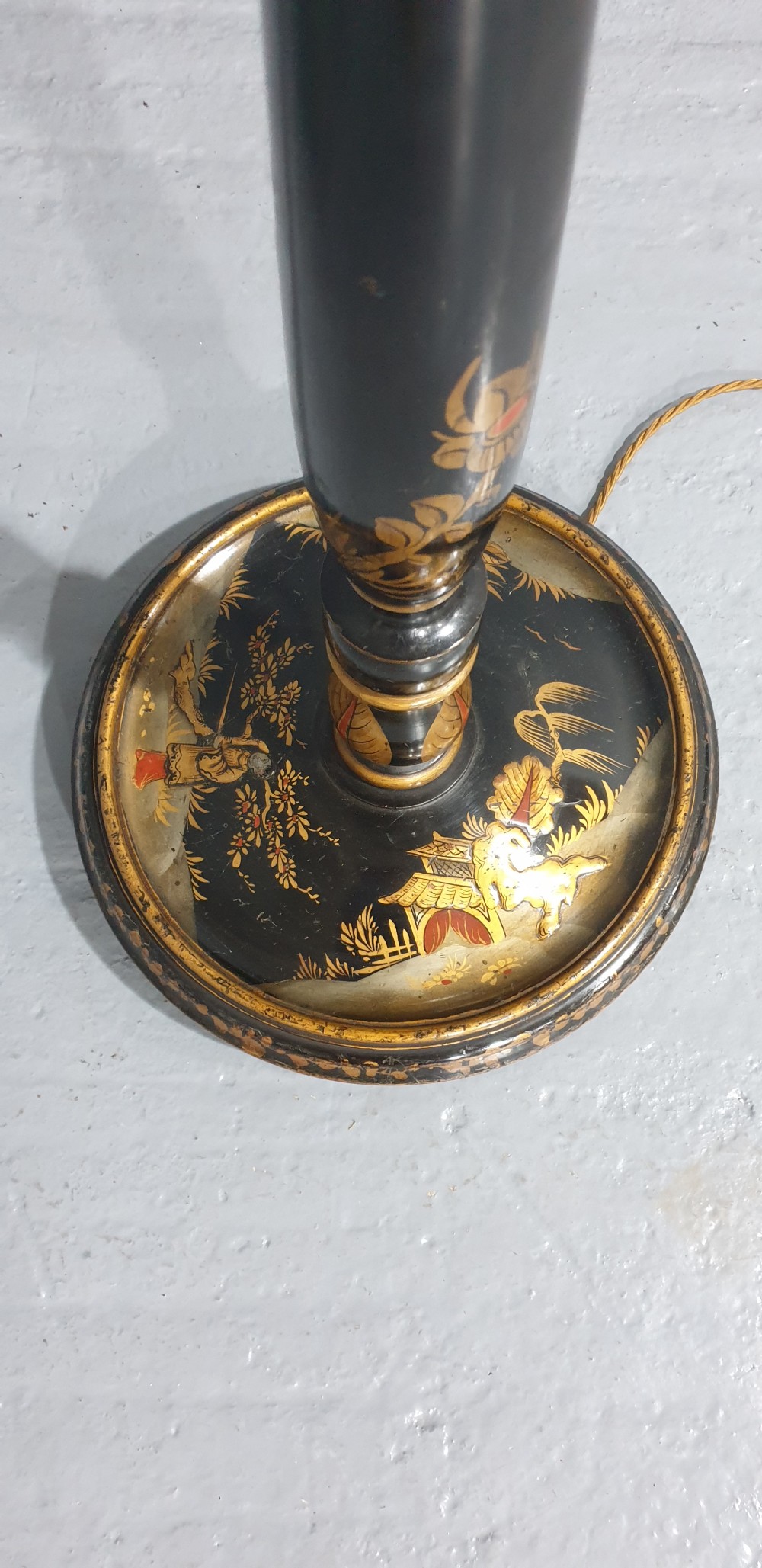 Three Bulb Chinoiserie Standard Lamp View VI
