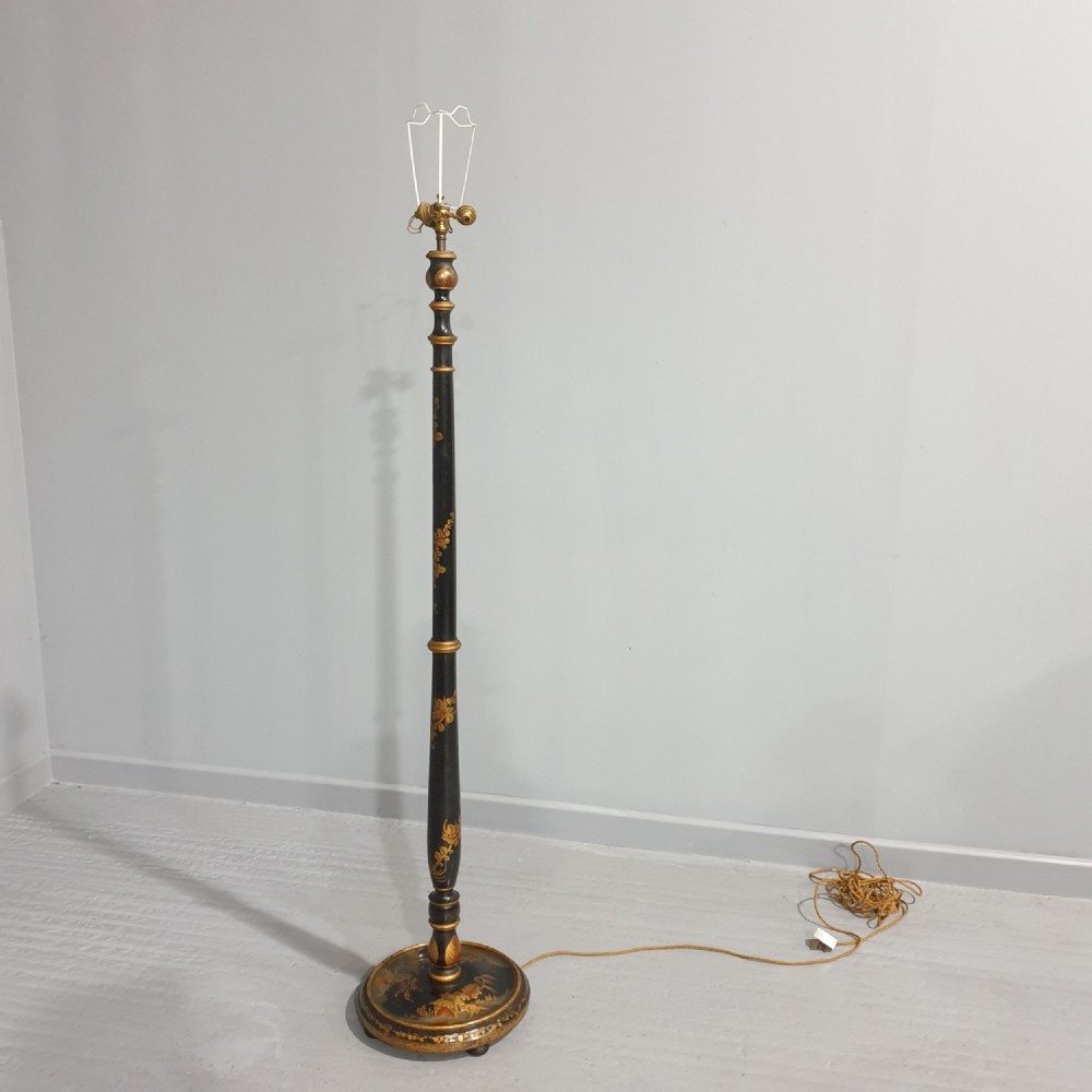Three Bulb Chinoiserie Standard Lamp