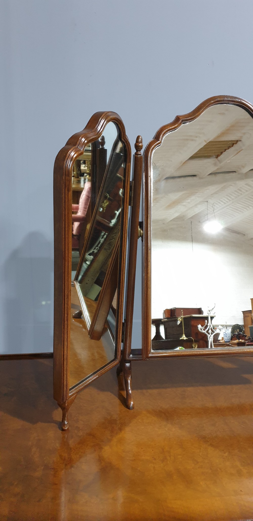 Superb Burr Walnut Dressing Table View IX