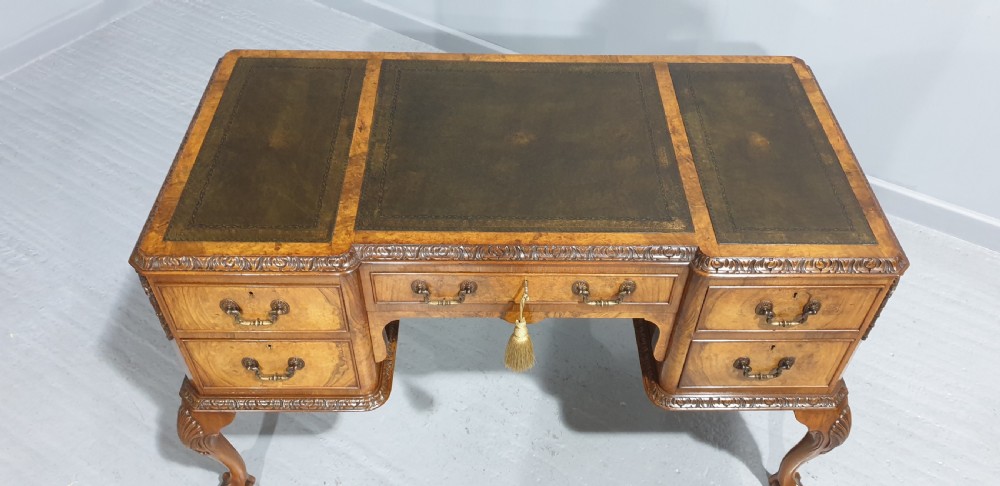 Top Quality Burr Walnut Writing Desk View III