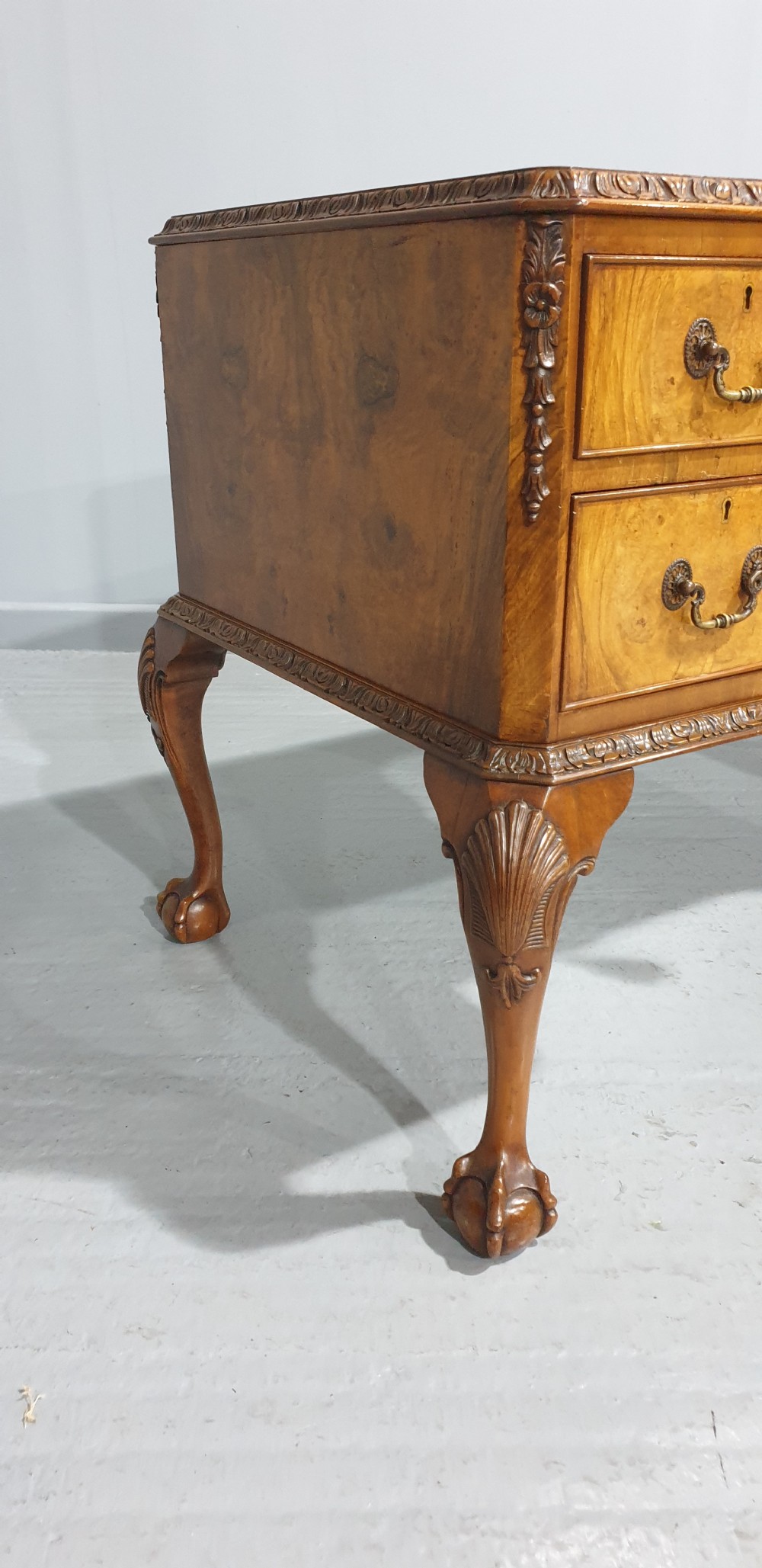 Top Quality Burr Walnut Writing Desk View IV