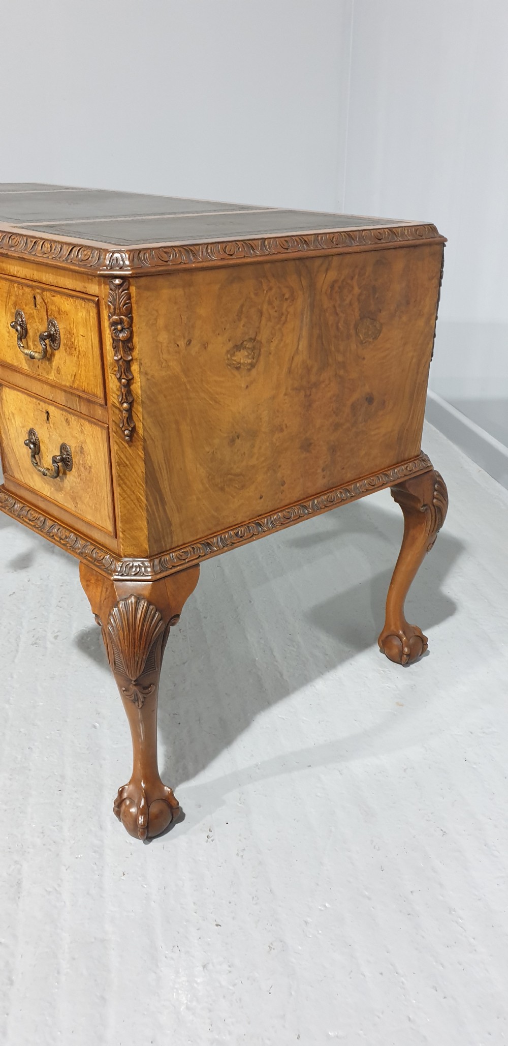 Top Quality Burr Walnut Writing Desk View VI