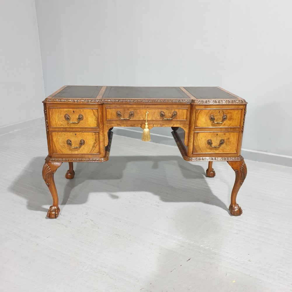 Top Quality Burr Walnut Writing Desk