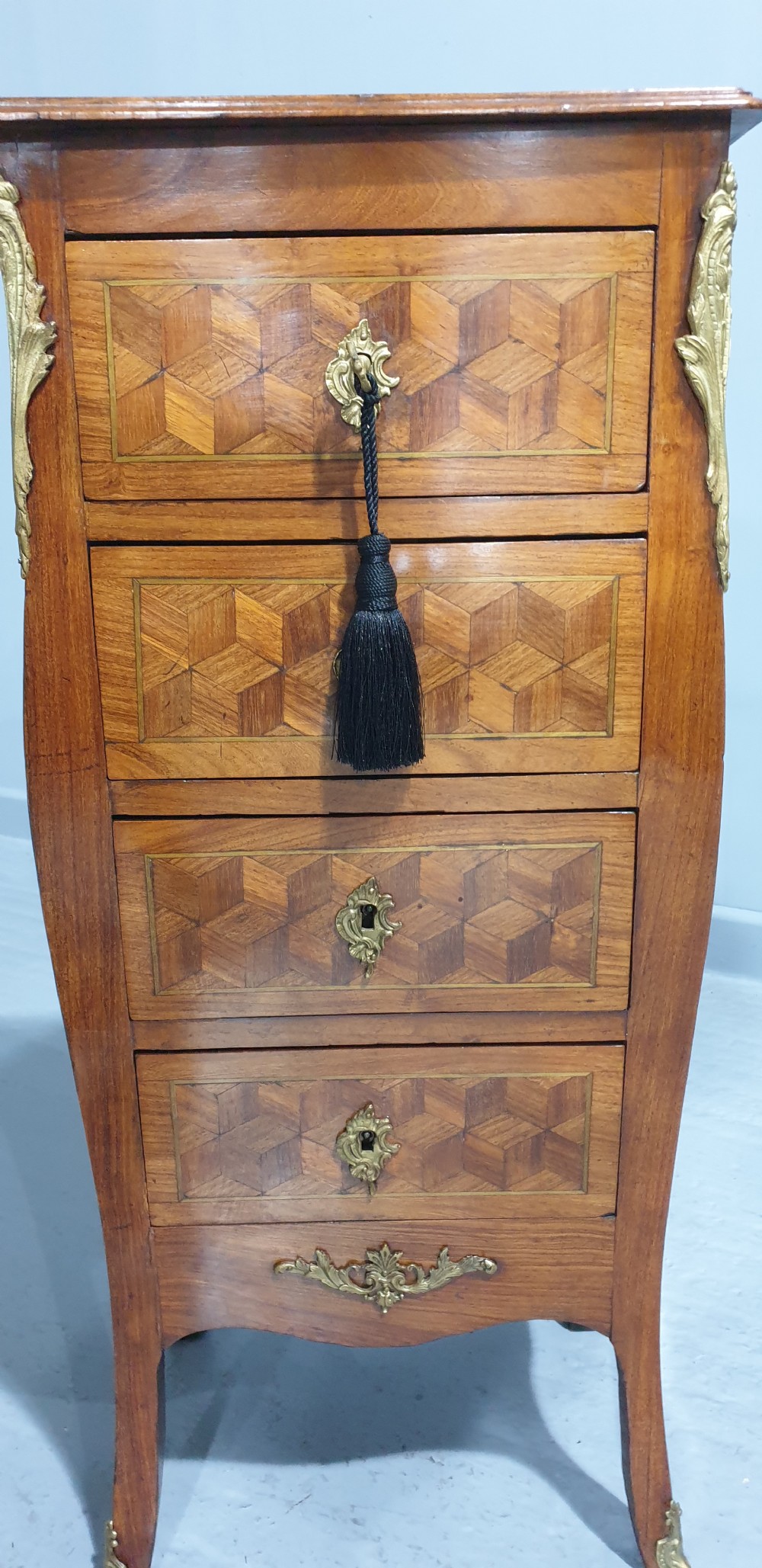 Wonderful Parquetry Semanier Chest of Drawers View IV