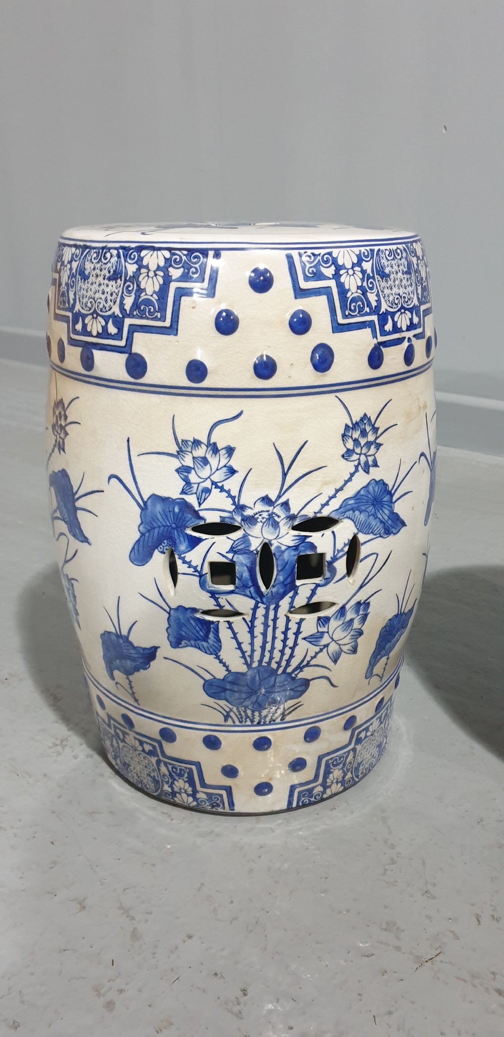 Pair Oriental Ceramic Garden Seats View III