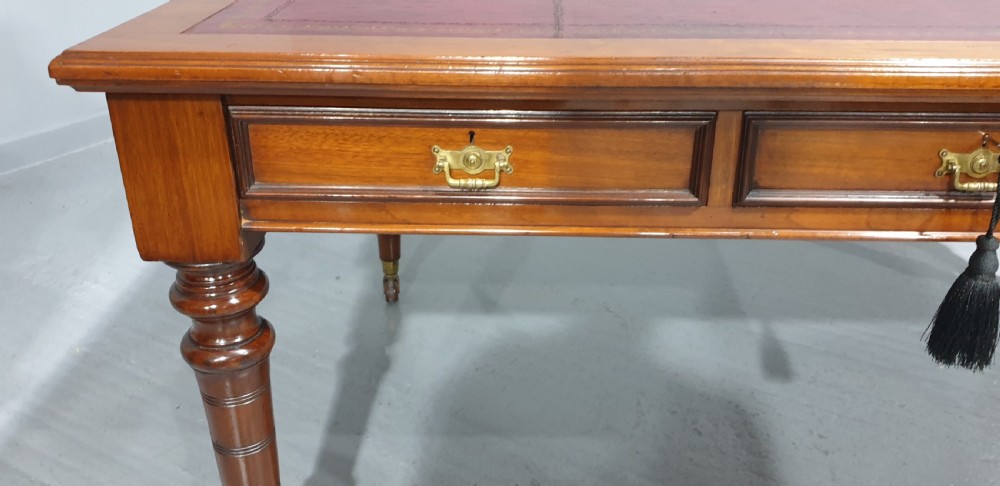 Superb Mahogany Partners Desk View IV
