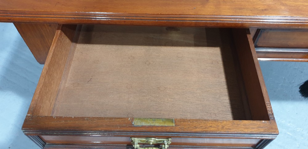 Superb Mahogany Partners Desk View V