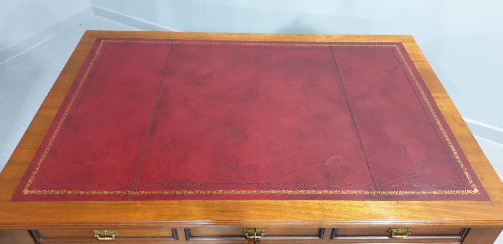 Superb Mahogany Partners Desk View VI