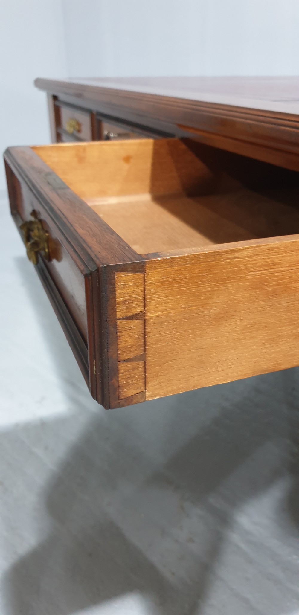 Superb Mahogany Partners Desk View X