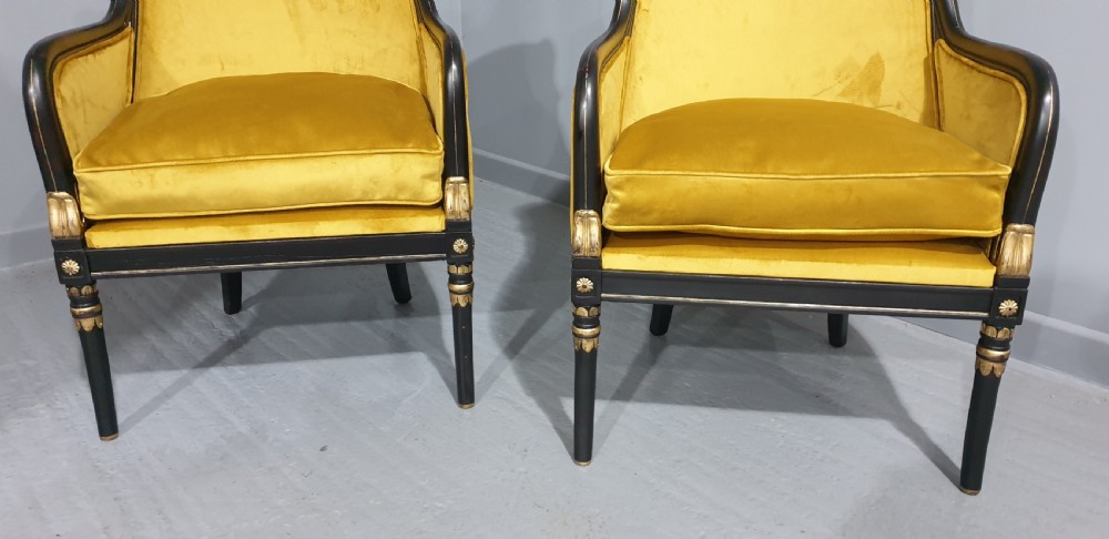 Wonderful Pair French Empire Chairs View IV