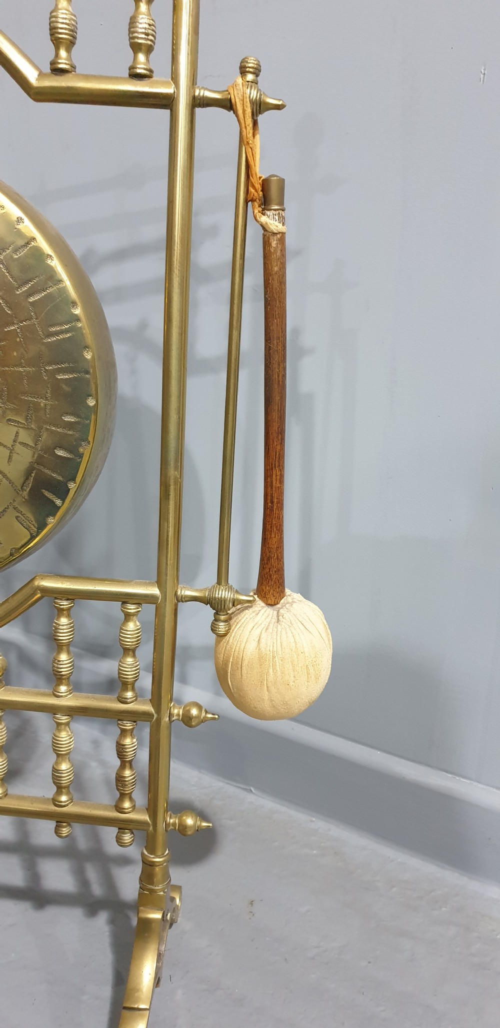 Super Floor Standing Brass Dinner Gong View V