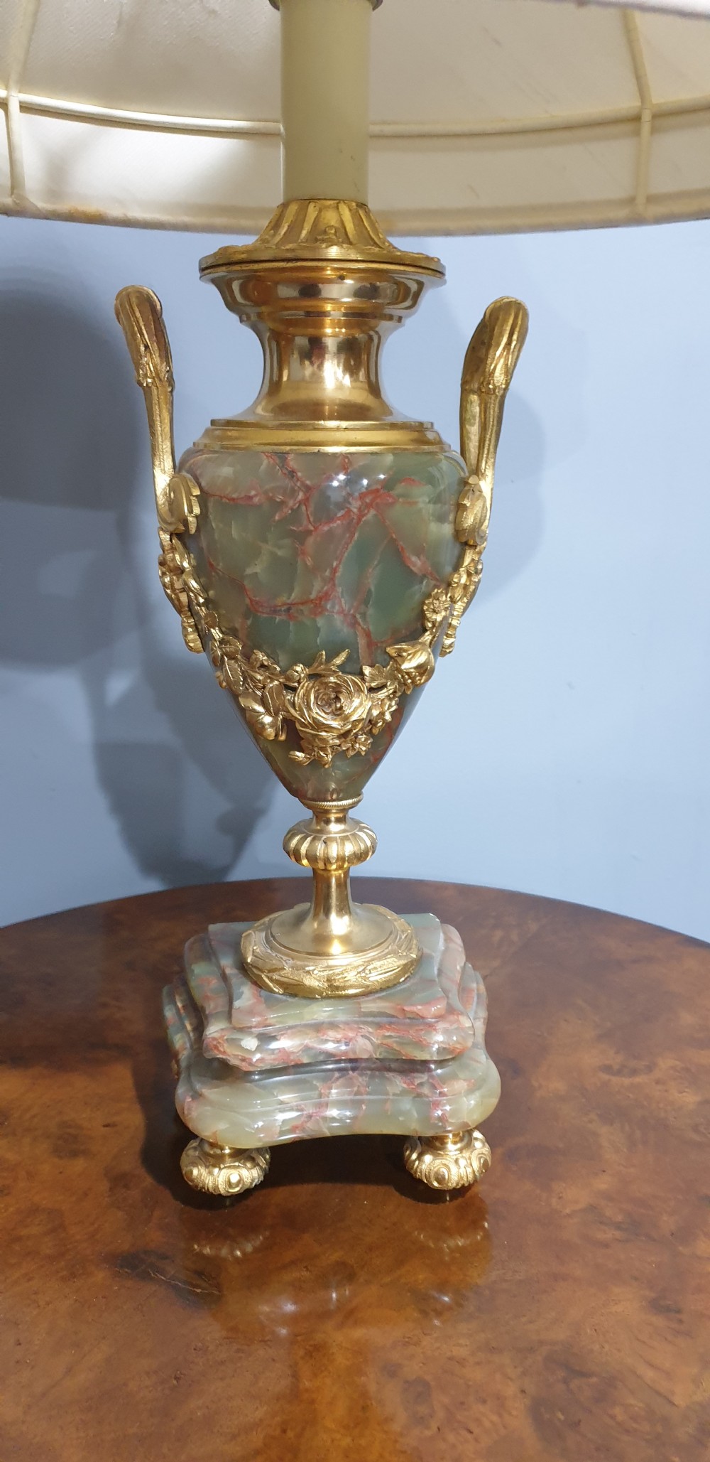 Wonderful Pair French Marble Table Lamps View IV